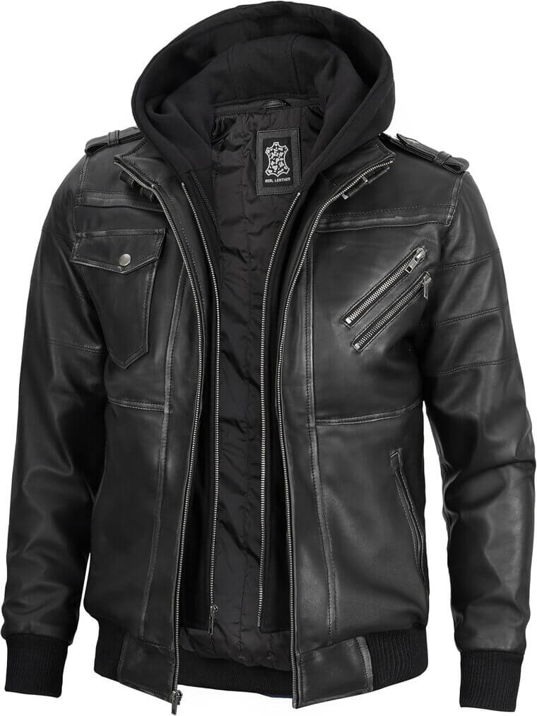 Decrum Leather Jacket - Stylish & Versatile for Winter 