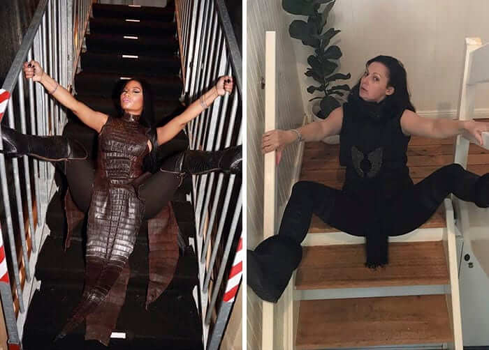 Falling Down The Stairs But Make It Fashion
