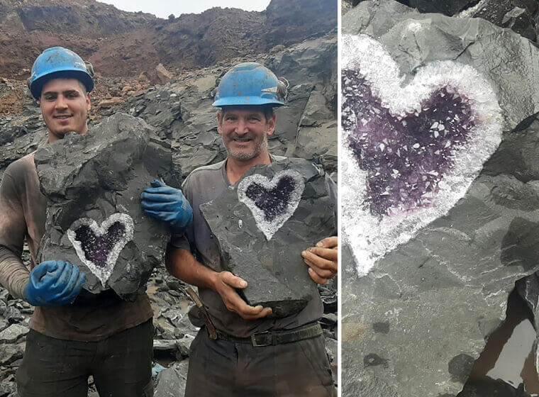 Heart Shaped Geodes Found In Uraguay