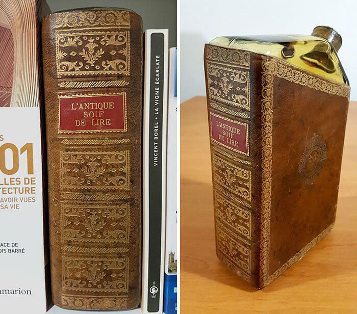 This "Ancient" Book Is Actually The Coolest Flask You Will Ever See