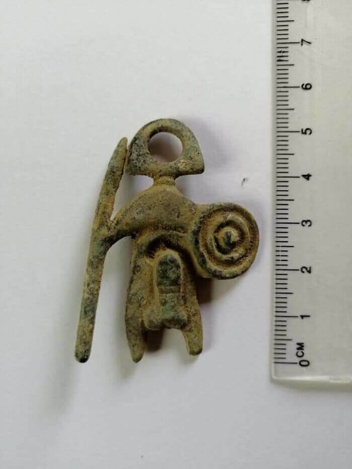 An Ancient Figurine Found While Digging In A Garden