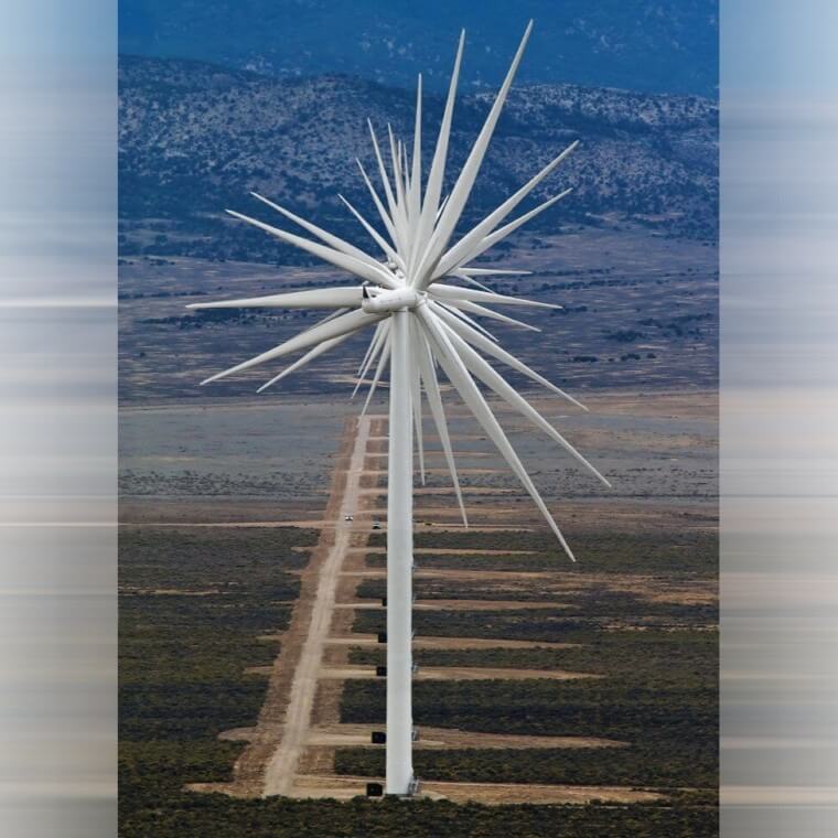 Ветряная Турбина Становится Звездой С 27 Лучами