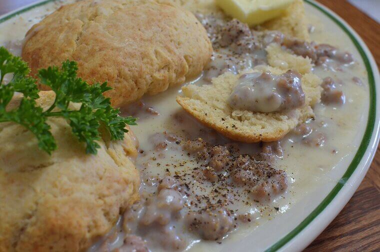 Sausage Gravy and Biscuits: The Ultimate "Stretch the Meat" Breakfast