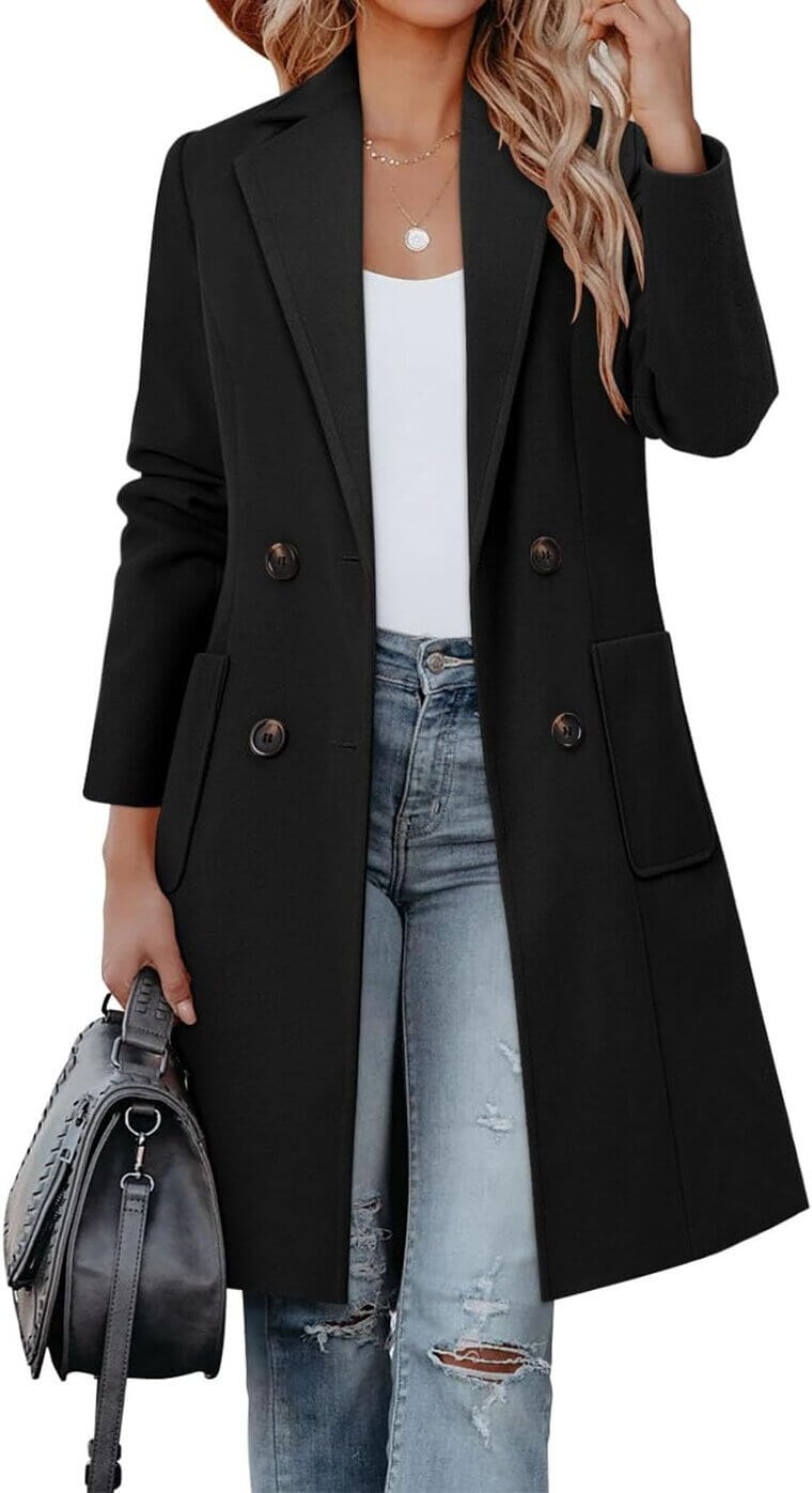 CHICZONE Women's Pea Coat - Stylish and Warm Winter Essential - Enjoy 9% Off!