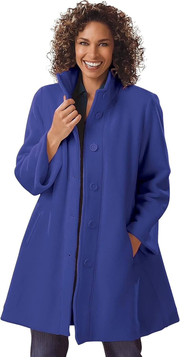 Fleece Swing Coat - Cozy Style for Chilly Days - 50% Off!