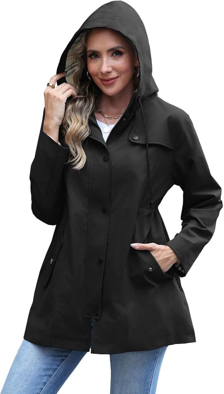 RUMIA Raincoat - Stylish Waterproof Trench for Any Weather - 30% Off!