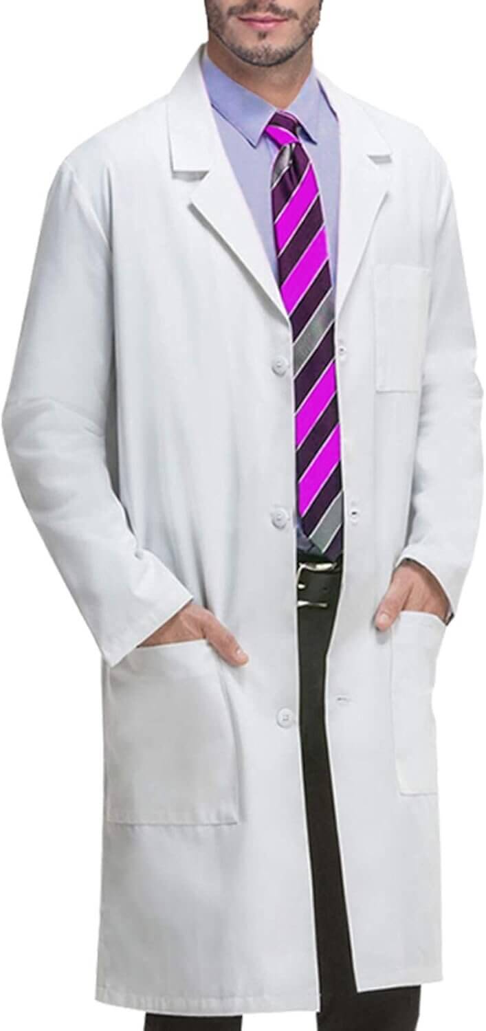 VOGRYE Lab Coat - Unisex, Durable, High-Quality Fabric - Now 10% Off!