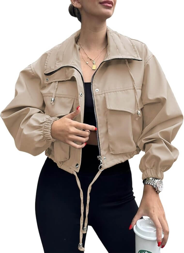 Tankaneo Cropped Jacket - Stylish and Versatile Outerwear - Enjoy 26% Off!