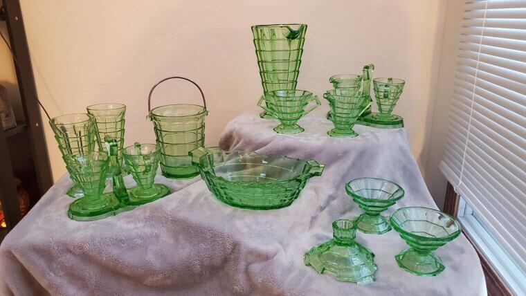 Depression Glass in Surprising Colors