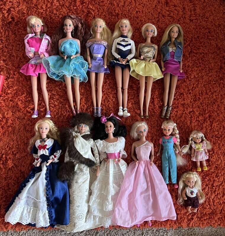 Vintage Barbie Dolls in Original Boxes