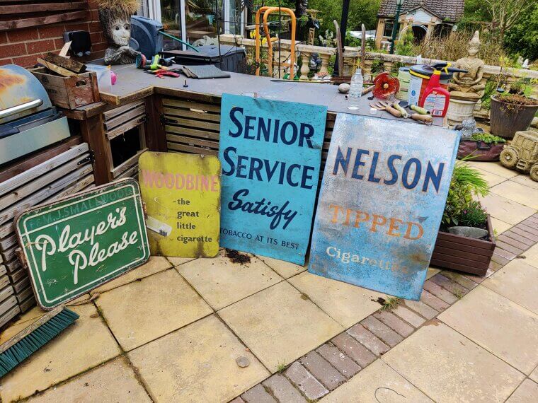 Vintage Tin Signs From Roadside America