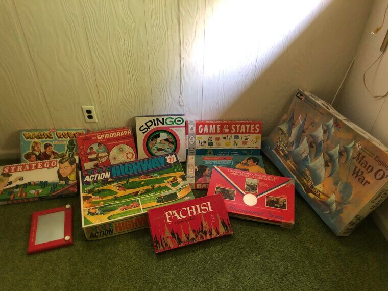 Vintage Board Games Still Sealed in Boxes