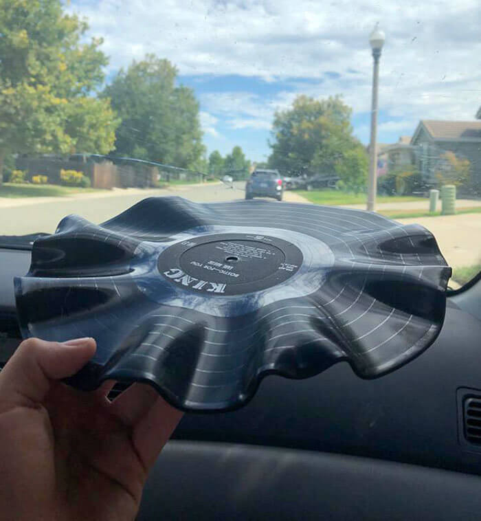 Guess What Happens To Vinyl When Left In A Hot Car