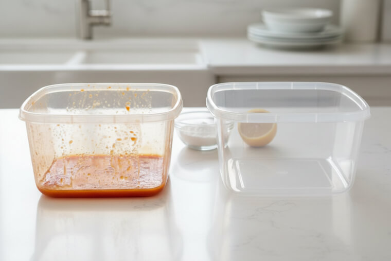 The Plastic Container Stain Removal