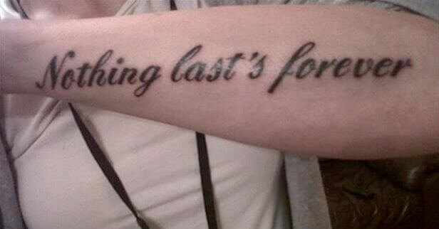 A Tattoo Does Last Forever