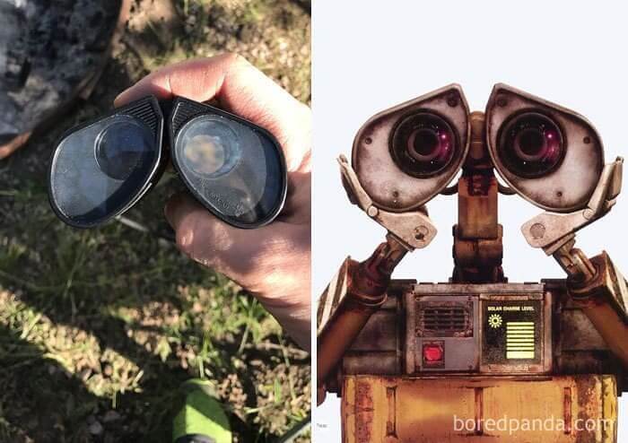 Binoculars That Look Like Wall-E's Eyes
