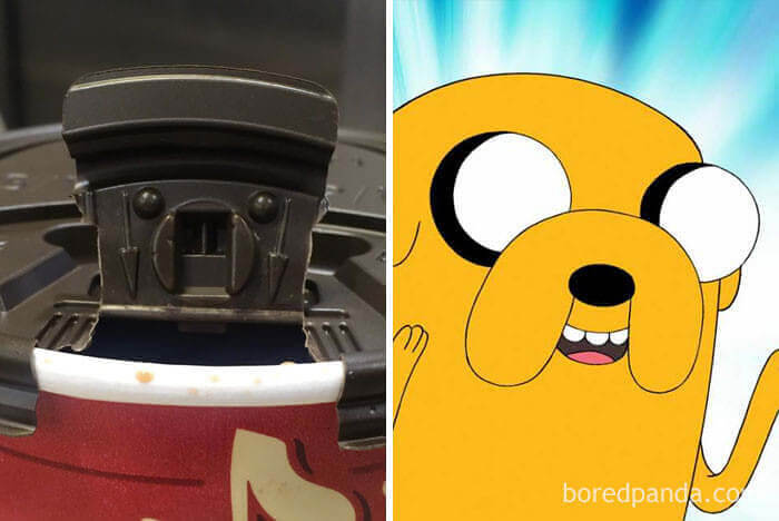 Coffee Cup Lid Looks A Lot Like Jake The Dog, Adventure Time