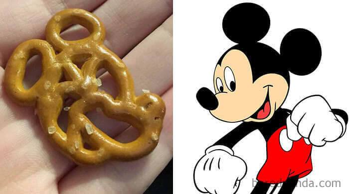 Pretzel Looks Like Mickey Mouse's Face
