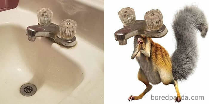 Tap That Looks Like Scrat from Ice Age