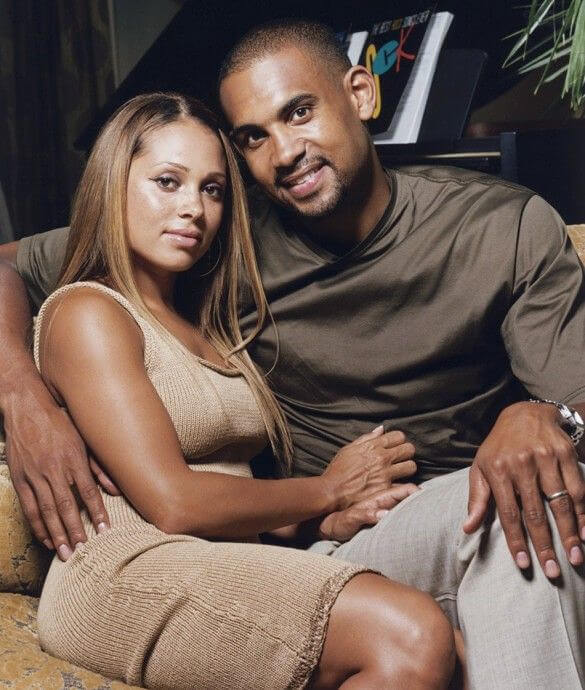 Grant Hill and Tamia Hill