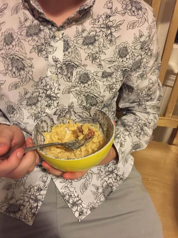 A Matching Shirt And Bowl
