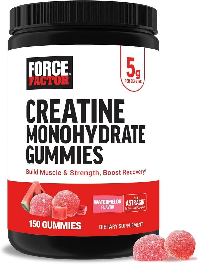 Force Factor Creatine Gummies - Delicious Muscle & Mind Boost - 15% Off!