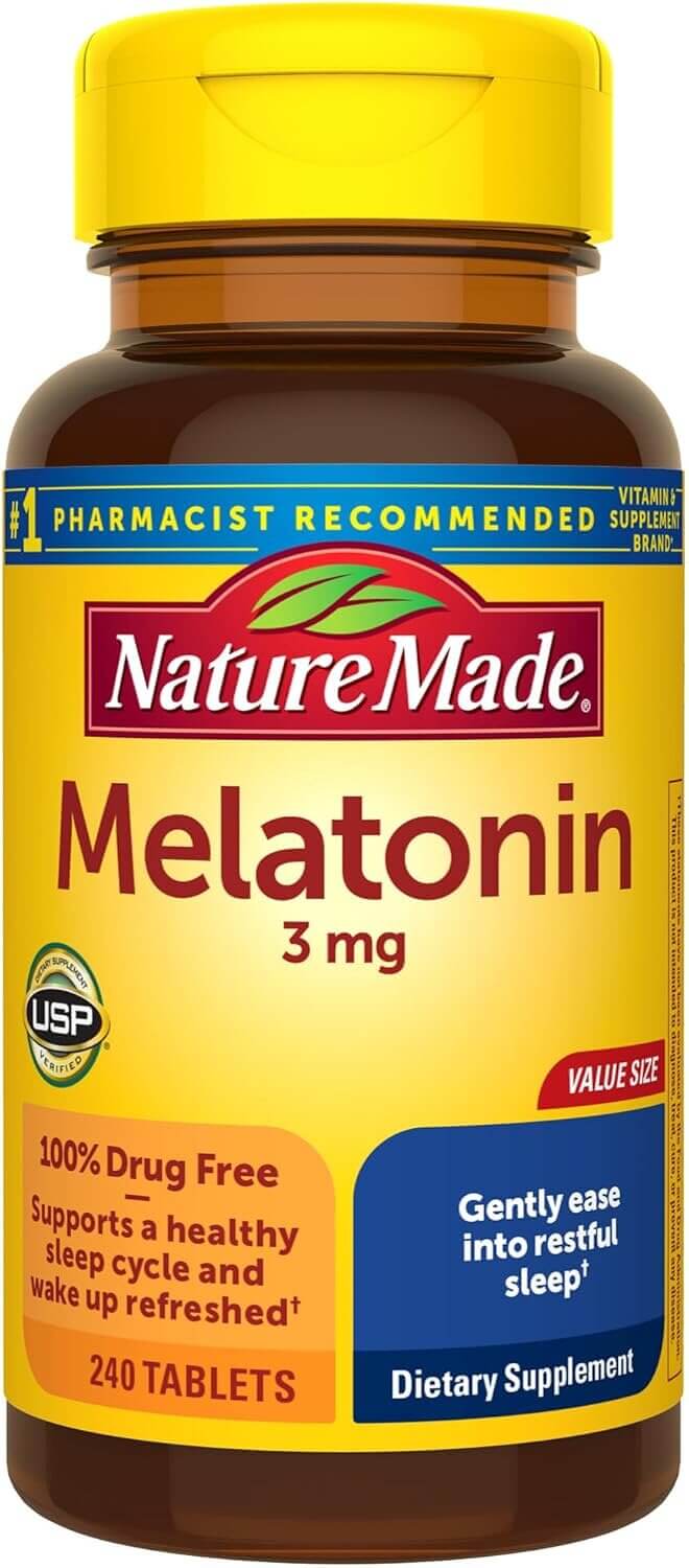 Nature Made Melatonin - Sleep Better Naturally, 240 Tablets - Now 26% Off!