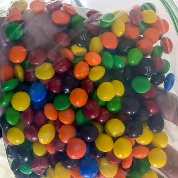 Only A Demon Would Mix M&M's With Skittles