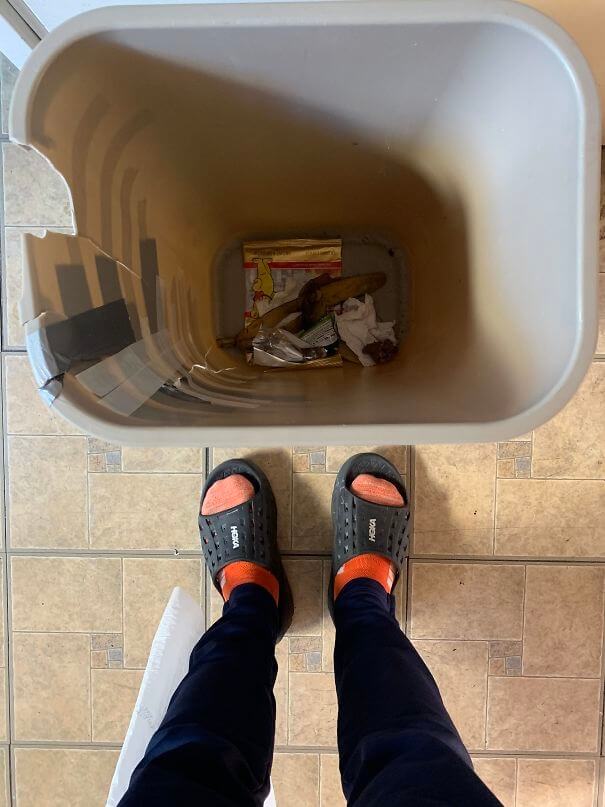 Who Needs To Replace The Trash Bag When You Could Just Ruin The Bin?