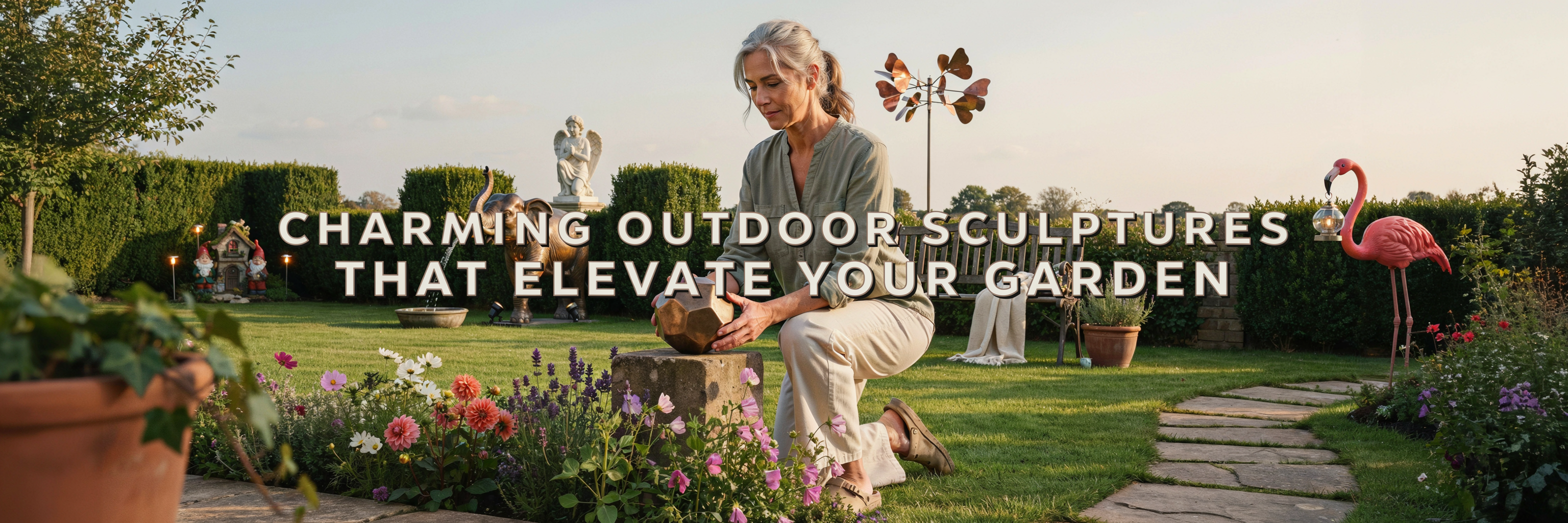 Charming Outdoor Sculptures for Women Over 50: Unique Decor That Pops