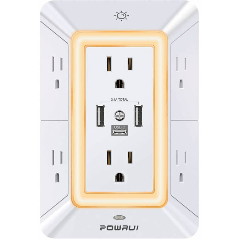 Upgrade Your Space with Multi Plug Surge Protector & USB Ports Don’t Miss the 41% Discount!