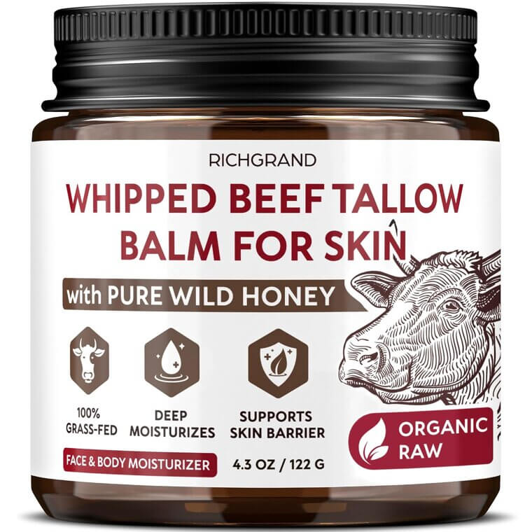 RICHGRAND Tallow Balm - Natural Skin Nourishment with Honey - 43% Off!