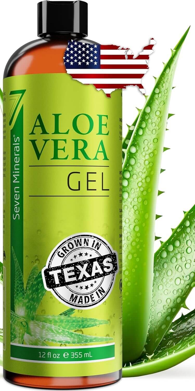 Seven Minerals Aloe Vera Gel - Pure, Fresh, and Soothing - Enjoy 32% Off!