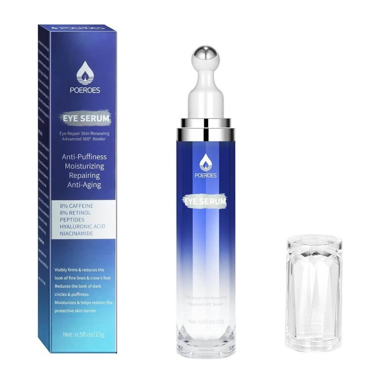 Caffeine Retinol Eye Serum for Dark Circles & Puffiness - Enjoy 40% Off!