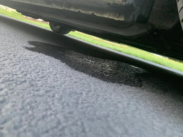 Fluid Puddles Under the Car