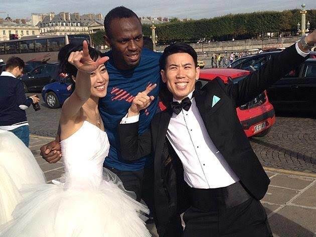 Fastest Man Alive Usain Bolt Walks Into a Wedding