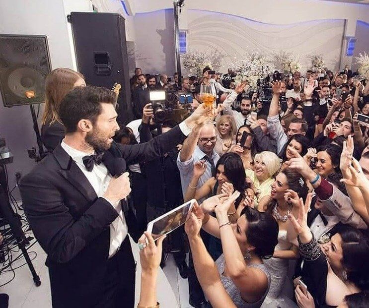 Adam Levine Turns Into a Professional Wedding Crashers