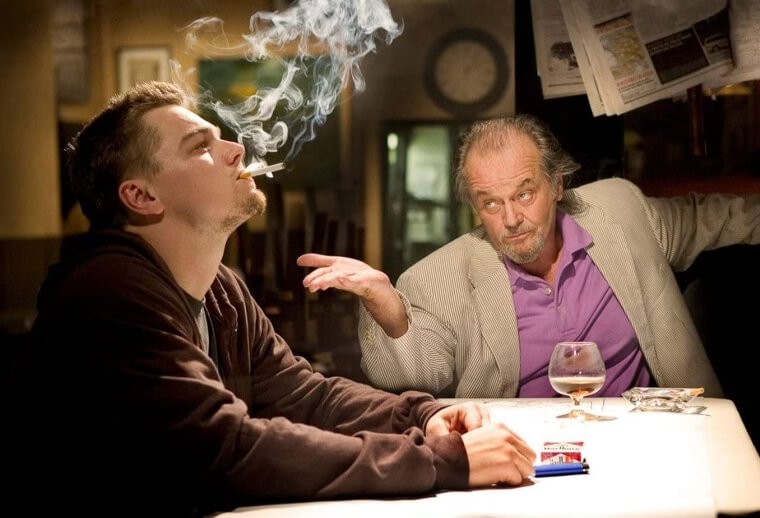 Джек Николсон наставил на Леонардо Ди Каприо настоящий пистолет