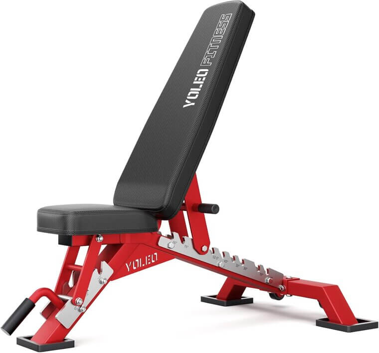 YOLEO Adjustable Weight Bench - Perfect for Home Workouts - Enjoy 37% Off!