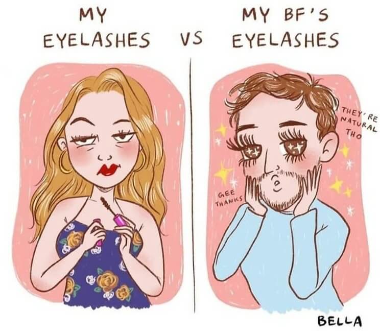 When Your Boyfriend Has Better Lashes Than You