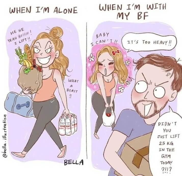 All the Bags Feel Heavier When He's Around