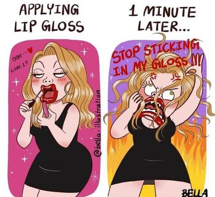 Could They Please Make a Non-Stick Lip Gloss?