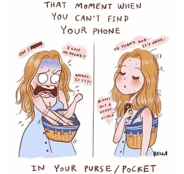 That Sense of Panic When You Can't Find Your Phone in Your Bag