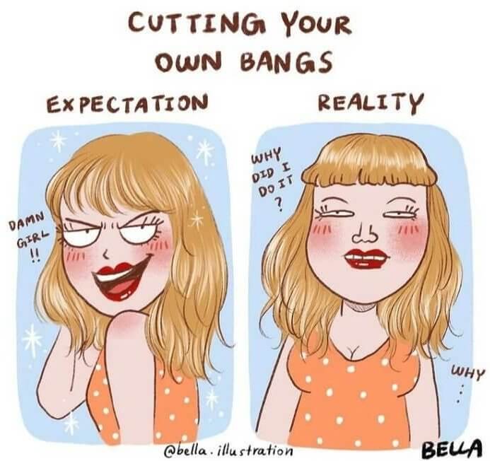 The Sad Reality of DIY Bangs