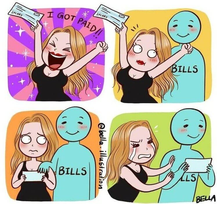 Getting Your Paycheck and Watching It All Disappear