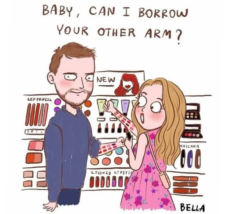 Your Partner's Arm Doubles as a Makeup Tester