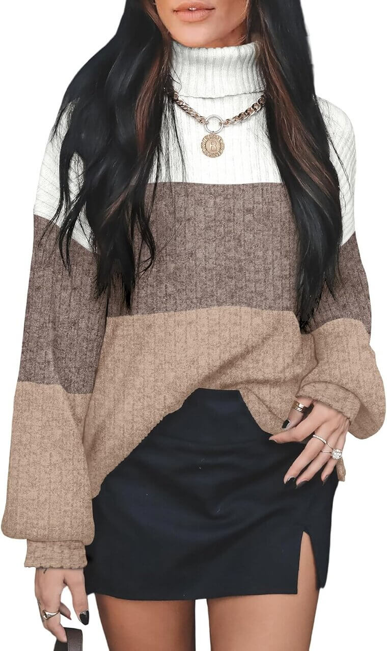 OFEEFAN Turtleneck Sweater - Cozy, Stylish Fall Essential - Enjoy 46% Off!