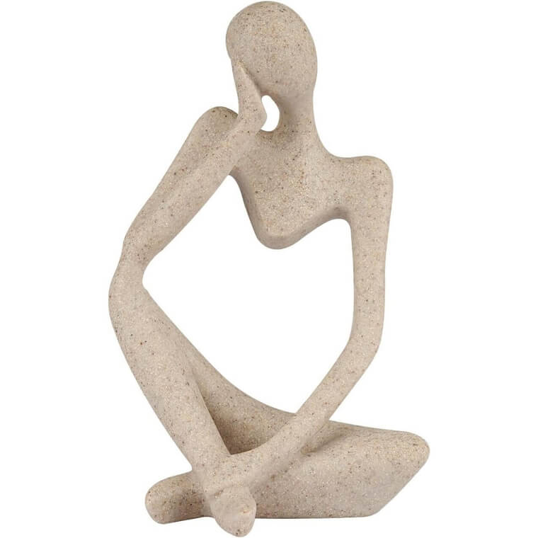 Thinker Sculpture Decor - Unique Abstract Art for Your Space - Don’t Miss the 27% Discount!