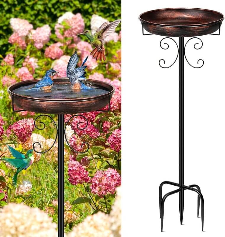 Daoeny Bird Bath - Elevate Your Garden Decor with Vintage Charm - Don’t Miss the 11% Discount!