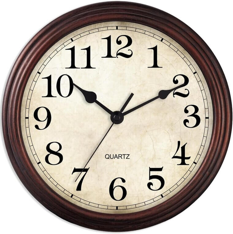 Silent Wall Clock - Classic Decor for Any Room - Enjoy 10% Off!